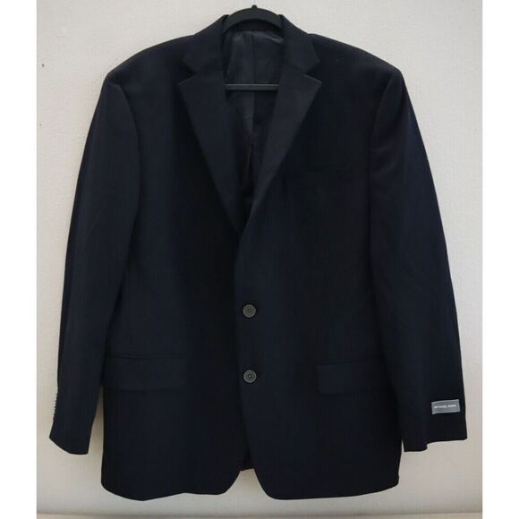 Michael Kors 4900133259 Men's Sz 44R Navy Classic-Fit Stretch Solid Blazers